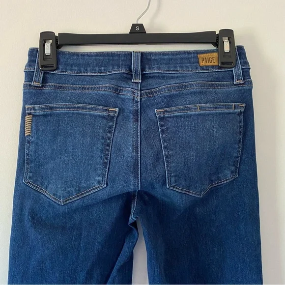 COPY - PAIGE SKYLINE BOOT MID RISE BOOT LEG JEANS SZ 26 - Picture 6 of 16